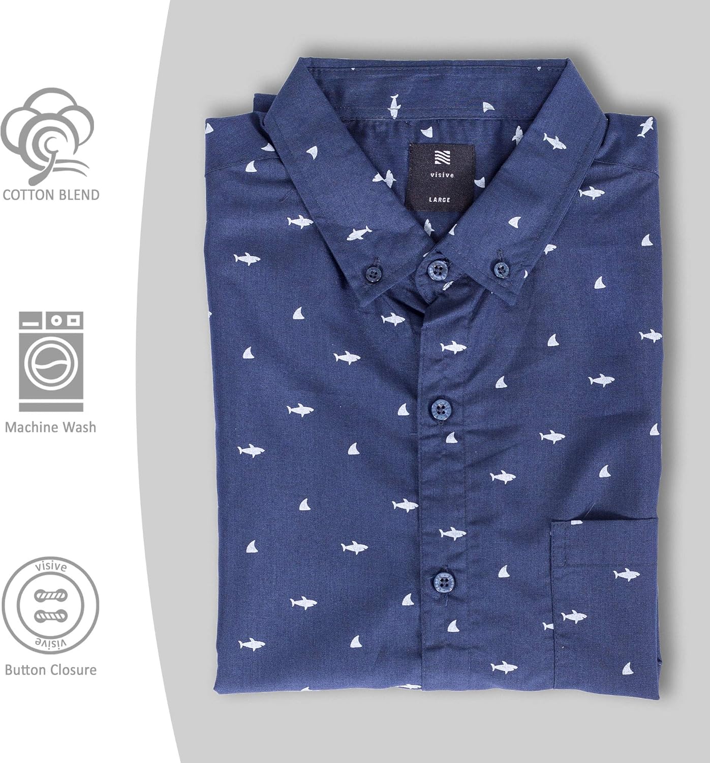 Visive Mens Short Sleeve Button Down Printed Shirts - Over 45 Novelty Prints Sizes S - 4XL at  Men’s Clothing store