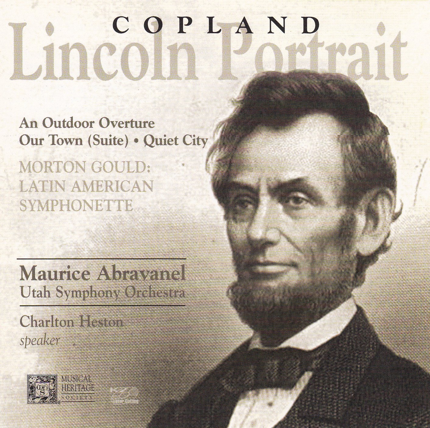 Aaron Copland Morton Gould Utah Symphony Orchestra Charlton Heston Copland Lincoln Portrait Quiet City Our Town Outdoor Overture Amazon Com Music Aaron copland & london symphony orchestra. aaron copland morton gould utah