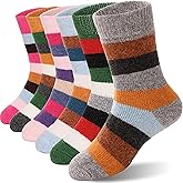 ANTSANG Wool Socks, Warm Thick Thermal Kids Crew Boot Socks for Toddlers Boys Girls, 6-Pair
