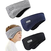 JenPen 3 Pcs Double-layer Ear Warmer for Kids Headband-knit Fuzzy Lined Winter Ear Muffs Cover for Boys Girls Ski Cycling