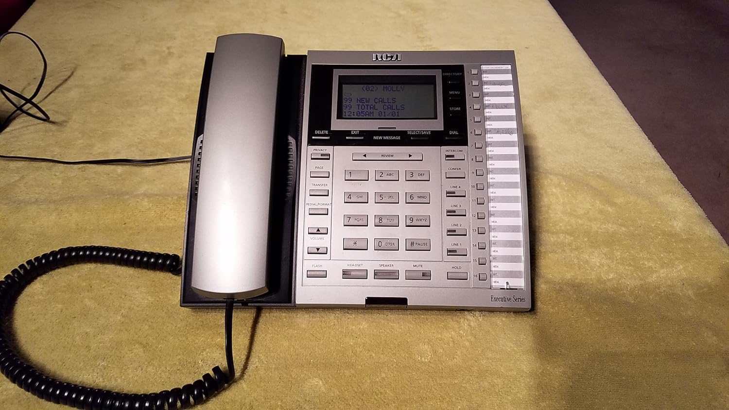 Amazon.com : RCA 25414RE3-A 4-Line SOHO 16 Extensions Corded Telephone with  Caller ID/Call Waiting : Electronics