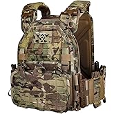 YAKEDA Tactical Outdoor Vest for Men /1000D Nylon Quick Release Laser-Cutting Modular Lightweight Vest