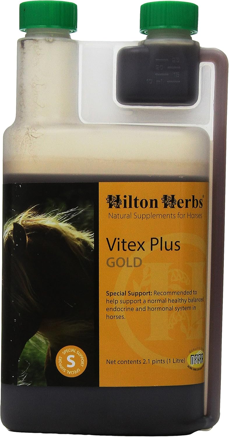 Hilton Herbs Vitex Plus Gold Herbal Cushing's Support for Horses, 2.1pt Bottle : Horse Nutritional Supplements And Remedies : Pet Supplies