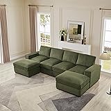 FAVSH 122" L/U-Shaped Sectional Living Room Sofa