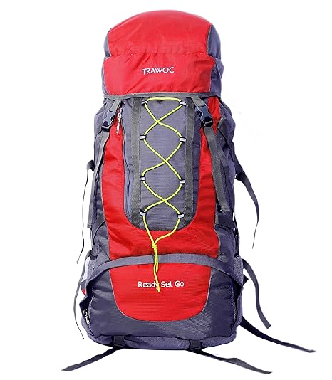 TRAWOC 60L Travel Backpack for Outdoor Sport Camp Hiking Trekking Bag Camping Rucksack HK002 1 Year Warranty