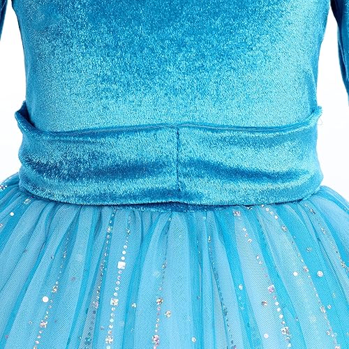 white christmas dresses Vintage Santa Blue Olivia Dress by Classic Whimsy - Dresses main image 0