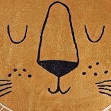 Rururug Cartoon Round Rug Kids Playmat Brown Lion Non-Slip 100CM view 5