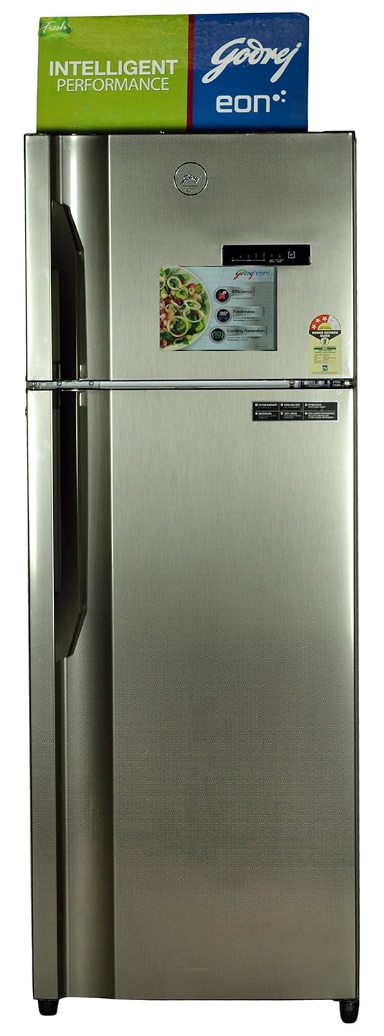 Godrej 350 L 3 Star Frost Free Double Door Refrigerator Rt Eon 350 Pd 3 4 Silver Amazon In Home Kitchen