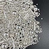 Sprinkles Silver Pearl Sugar Candy Mix Size Baking Cake Decorations Cupcake Toppers Cookie Decorating Ice Cream Celebrations