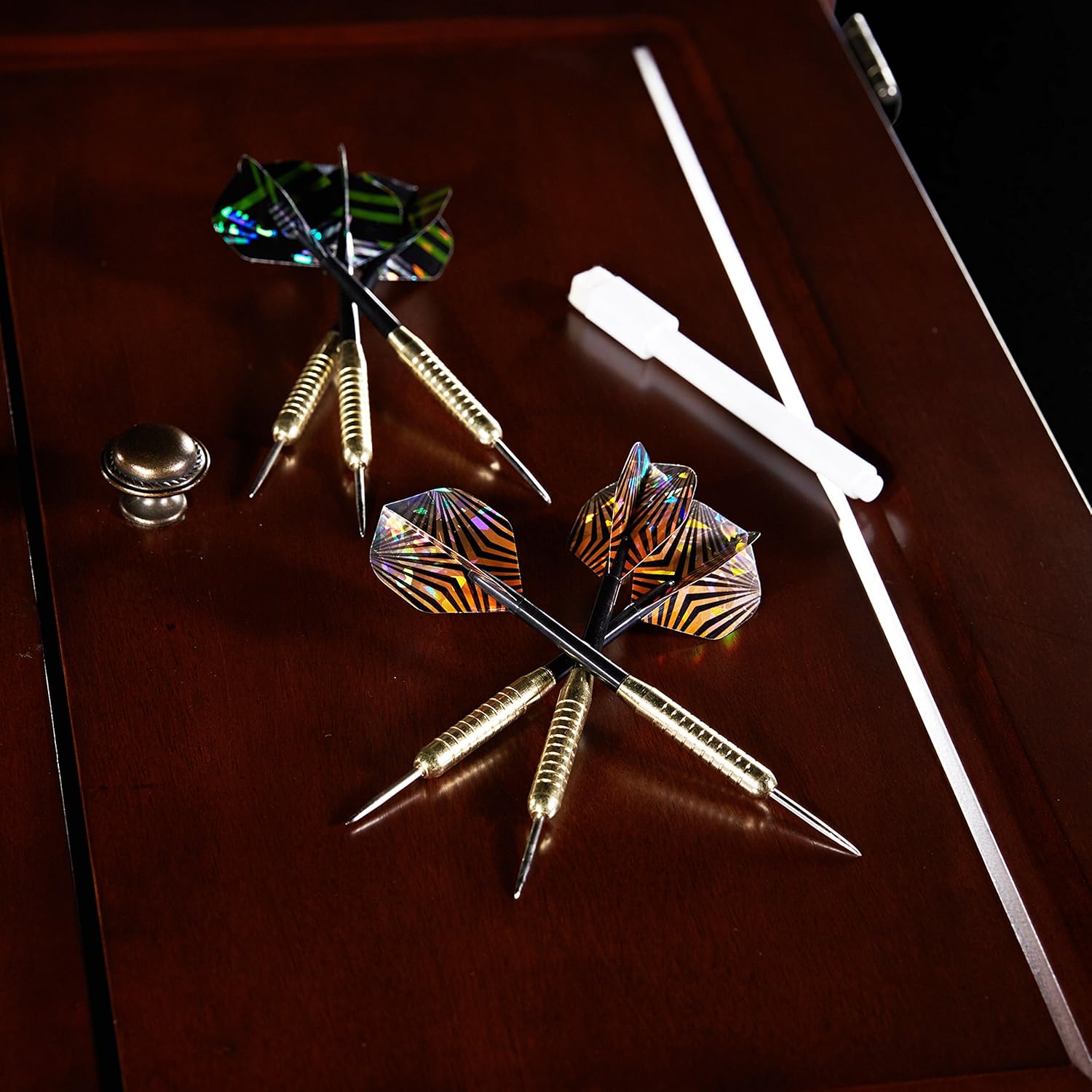 Barrington Bristle Dartboard Cabinet Set: Professional Hanging Classic Sisal Dartboard with Self Healing Bristles and Accessories : Sports & Outdoors
