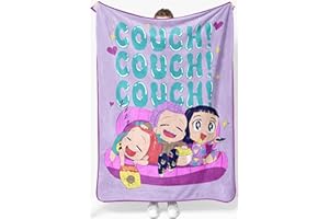 Jay Franco Kids Plush Throw Blanket – Ultra Soft Cozy Plush Fleece for Bed, Couch, Sofa, Home Décor, Official Licensed Huntrix, Purple - Kpop Demon Hunters, 46x60 - Throw Blanket