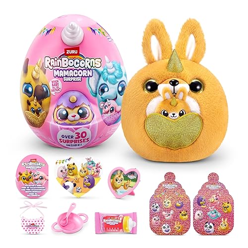 Rainbocorns Mamacorn Surprise by ZURU, Collectible Plush Toy for Girls 3+, Skippoo