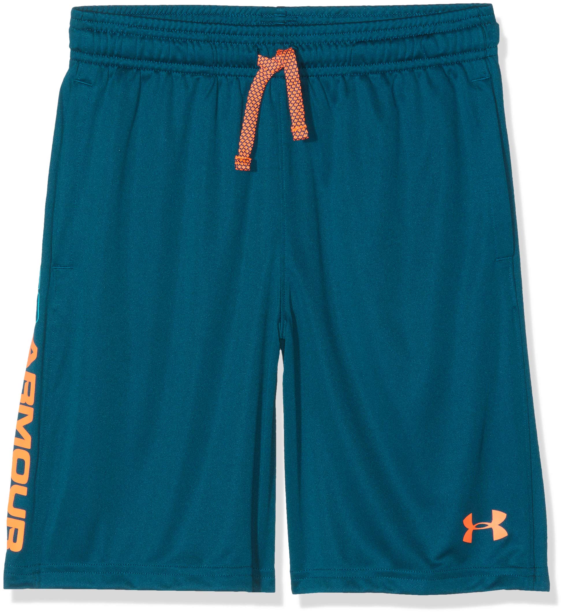Under Armour Boy Techno Teal/Magma Orange Active wear Shorts Sz M