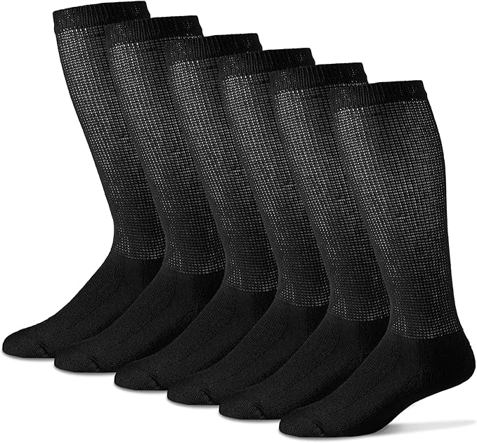Men's Diabetic Over The Calf Socks Cotton Blend Physician's Choice