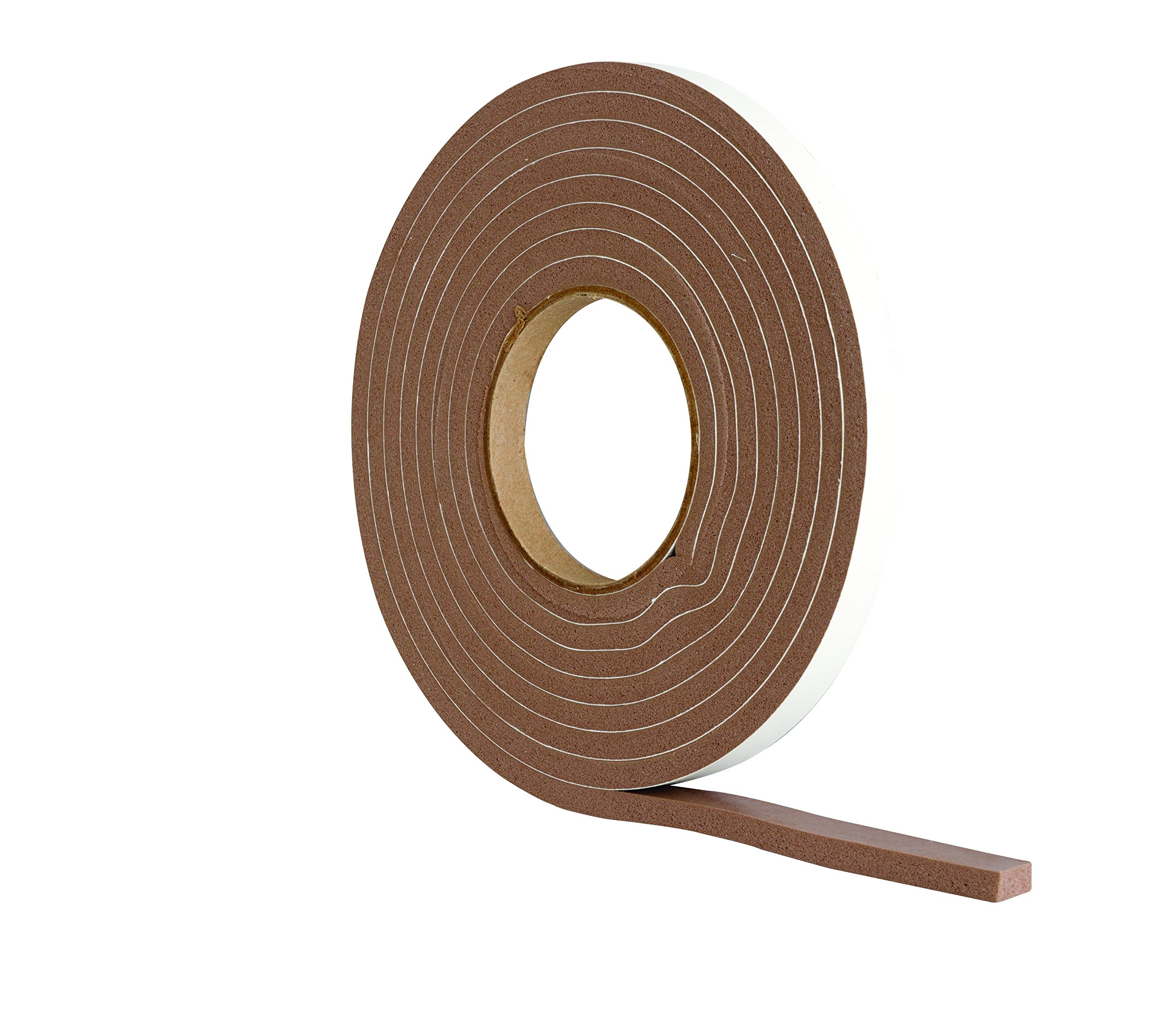 Extra Thick Draught Excluder Strip (3.5m Brown Rubber Foam for gaps 4-7mm)