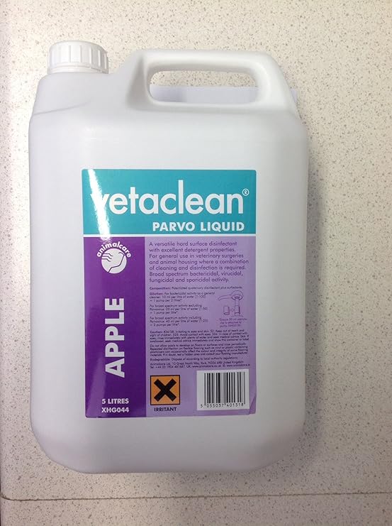 Vetaclean Parvo Liquid 5L Disinfectant for canine parvovirus Amazon.co