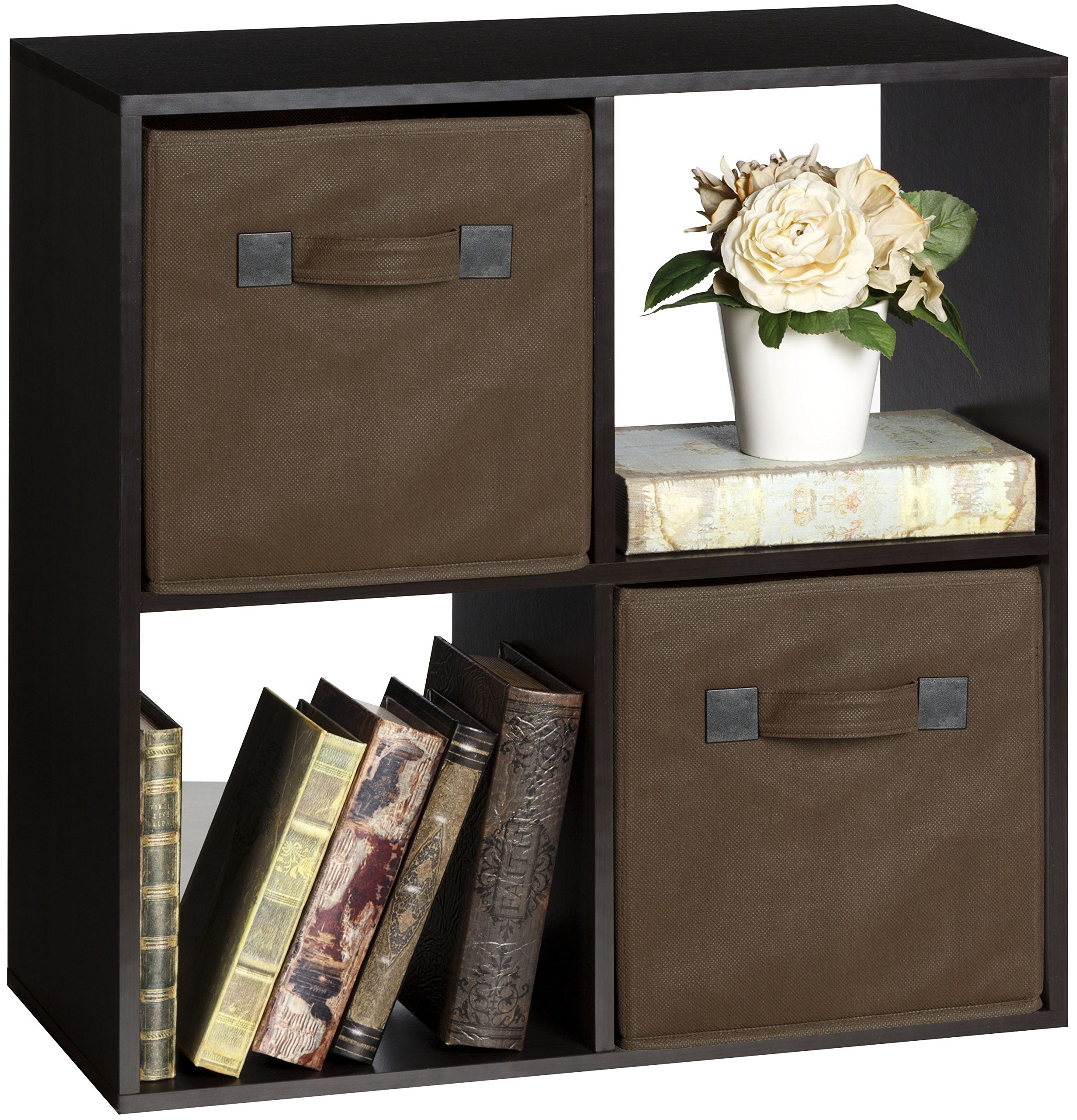 OneSpace 4-Cube Organizer, Espresso