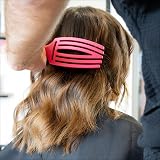 Olivia Garden Fingerbrush Care Iconic Medium Hot Pink Detangling Boar Nylon view 3