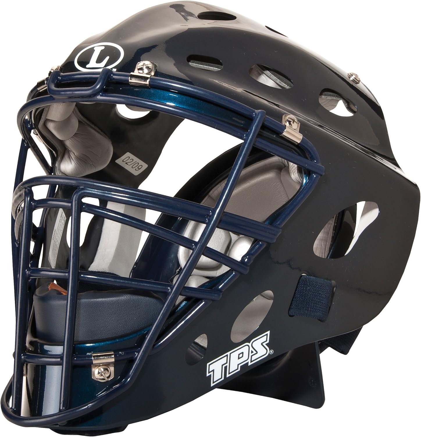 Amazon.com : Louisville Slugger TPS Catcher's Helmet, Navy : Baseball
