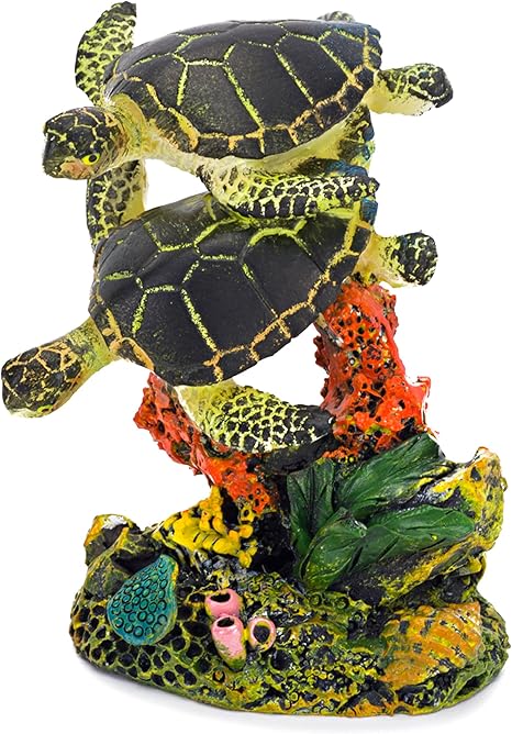 Amazon Com Penn Plax Swimming Sea Turtle Aquarium Decor Small