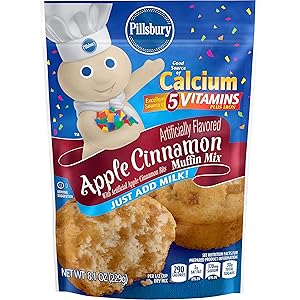 Pillsbury Apple Cinnamon Muffin Mix, 8.1 Ounce