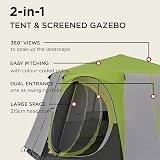 Coleman Octagon 6-8 Person Festival Camp Tent Waterproof Groundsheet view 2