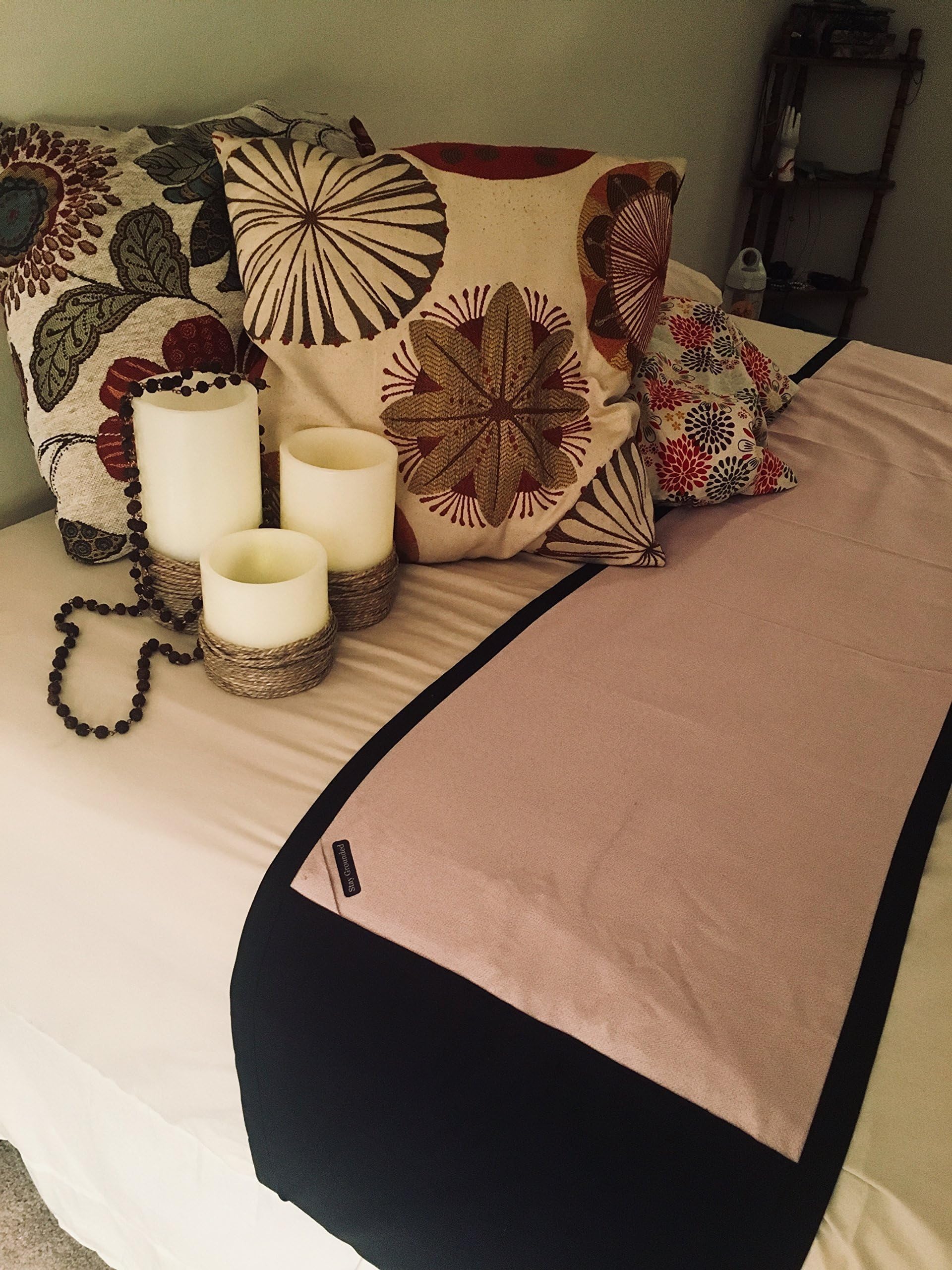 144" Grounding Body Sheet/Mat (Black) - Bamboo & Silver (70:30) - All Natural Conductive Fabric - Re-establish your connection with the earth!