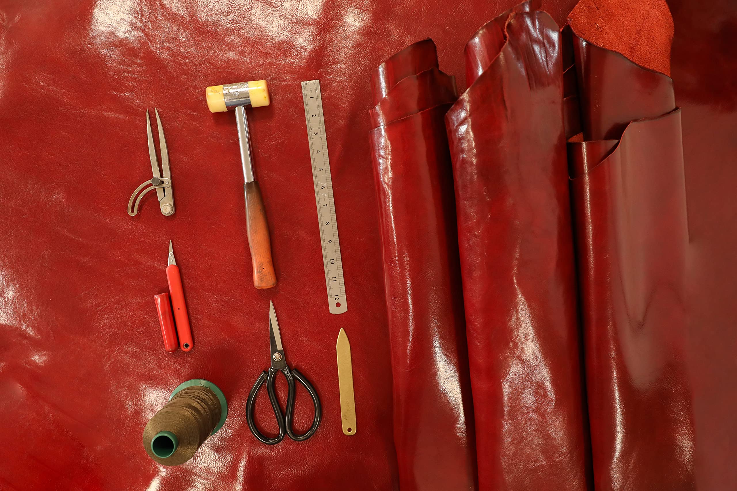 Full Grain Vegetable Tanned Tooling Leather Hide