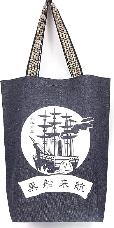 Amazon 黒船来航トートバッグ 侍気分幕末グッズ トートバッグ