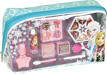 Markwins Disney Frozen Kosmetiktäschchen mit Reißverschluss, 1er Pack (Schminktasche mit Beauty-Produkten für Augen und Lippe