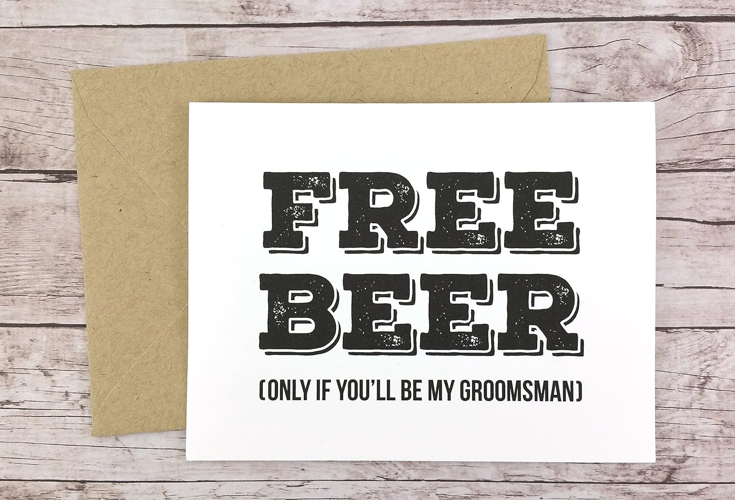 Amazon Free Beer Card Groomsman Card Funny Groomsman Card amazon-free-beer-card-groomsman-card-funny-groomsman-card