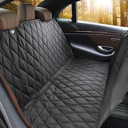 LIFEPUL Anti-Rutsch Hundedecke Auto, Wasserfeste Autoschondecke, Kofferraumschutz Hunde, Hängematte, schwarz