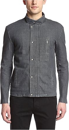 washed grey denim jacket