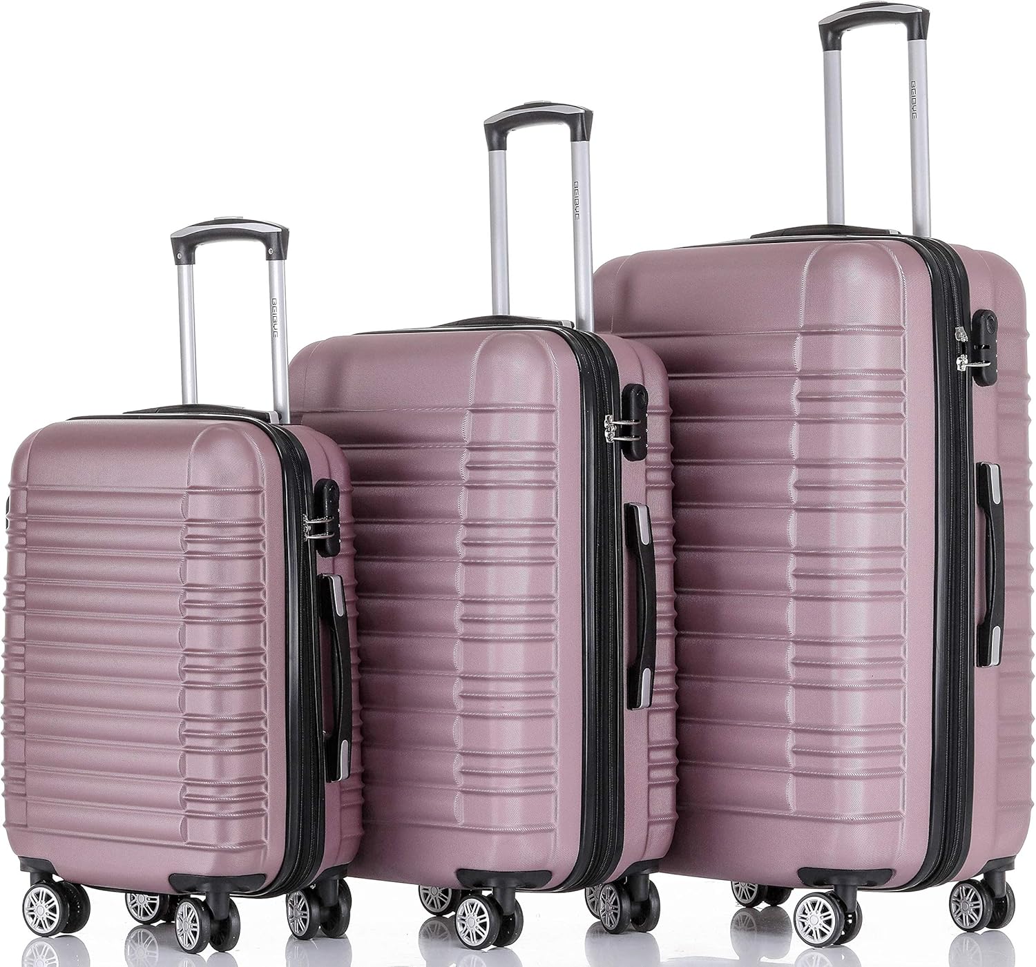 BEIBYE 2088 Zwillingsrollen Reisekoffer Koffer Trolleys Hartschale ML