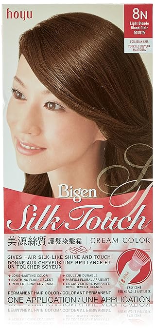 Amazon Com Hoyu Bigen Silk Touch Hair Color 8n Light Blonde Beauty