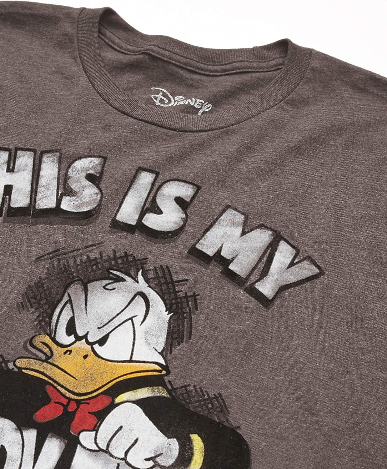 Donald Duck Angry Grumpy This Is My Happy Face T-shirt: Clothing