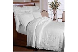 La Rochelle Antique Collection Hyde Park Bedspread, King, White