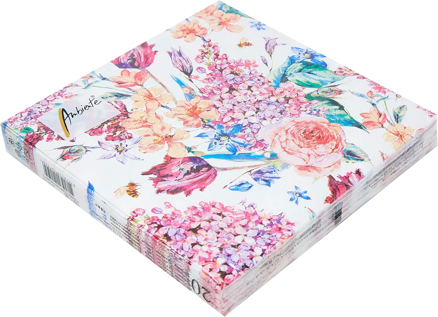 Ambiente 3 Ply Paper Napkins, Flower Composition Amazon.co.uk Kitchen & Home