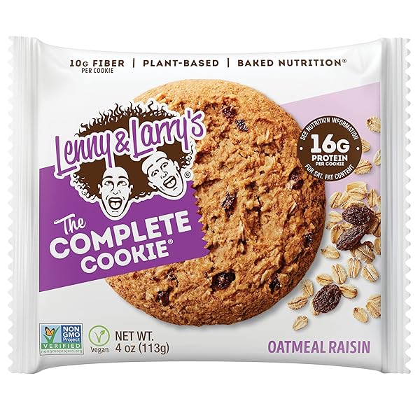 LENNY & LARRY’S – COMPLETE COOKIE OAT RAISIN 12/