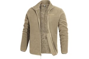 Pioneer Camp Men's Polar Fleece Sherpa Lined Jacket Warm Full Zip Up Thick Jacket Soft Outwear Winter Coat with Zipper Pocket