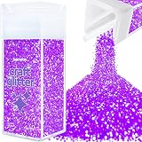 Hemway Glitter Shaker Fluorescent Purple 130g Chunky For Resin Epoxy Crafts view 1