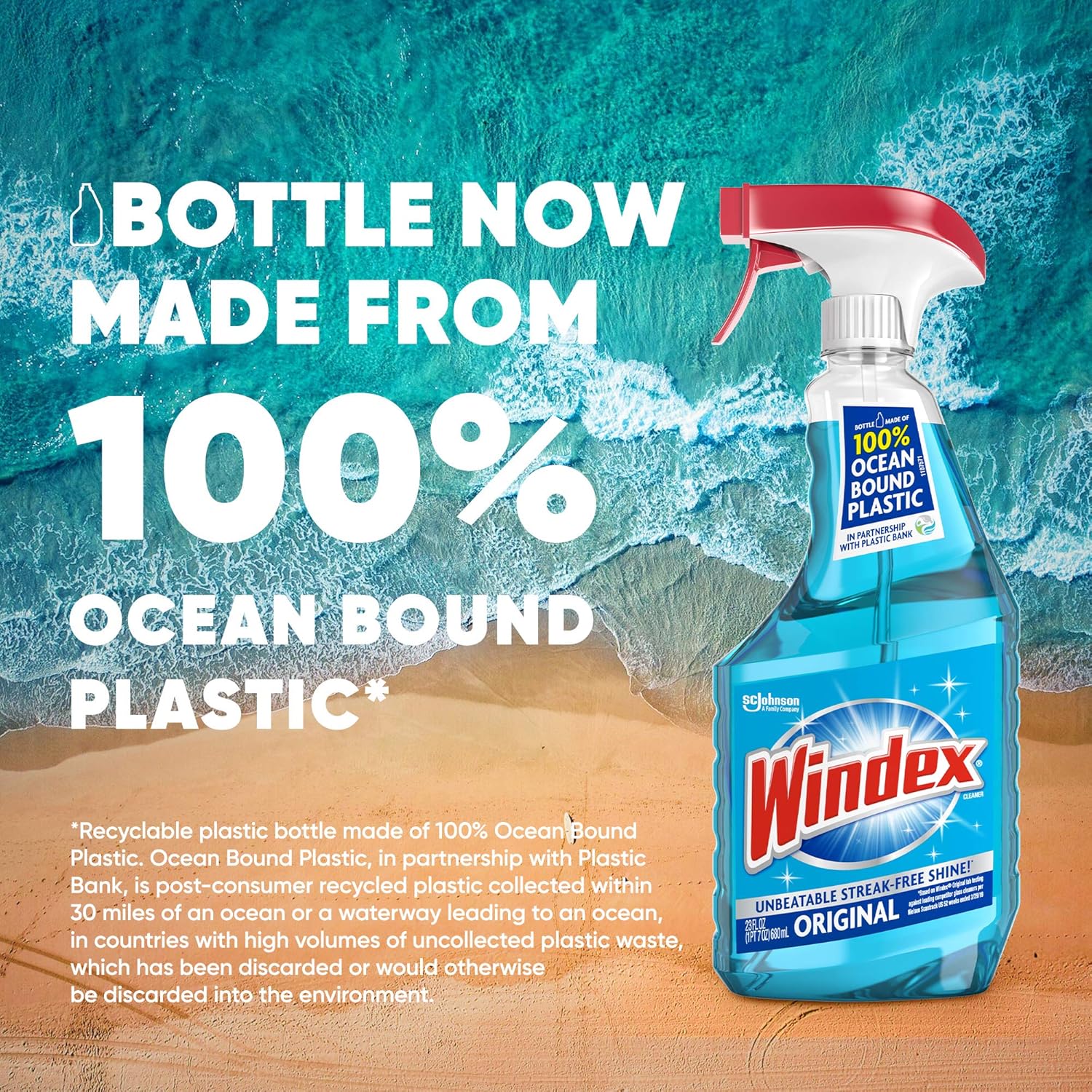 Windex Glass and Window Cleaner Spray Bottle, Original Blue, 23 fl oz: Prime Pantry