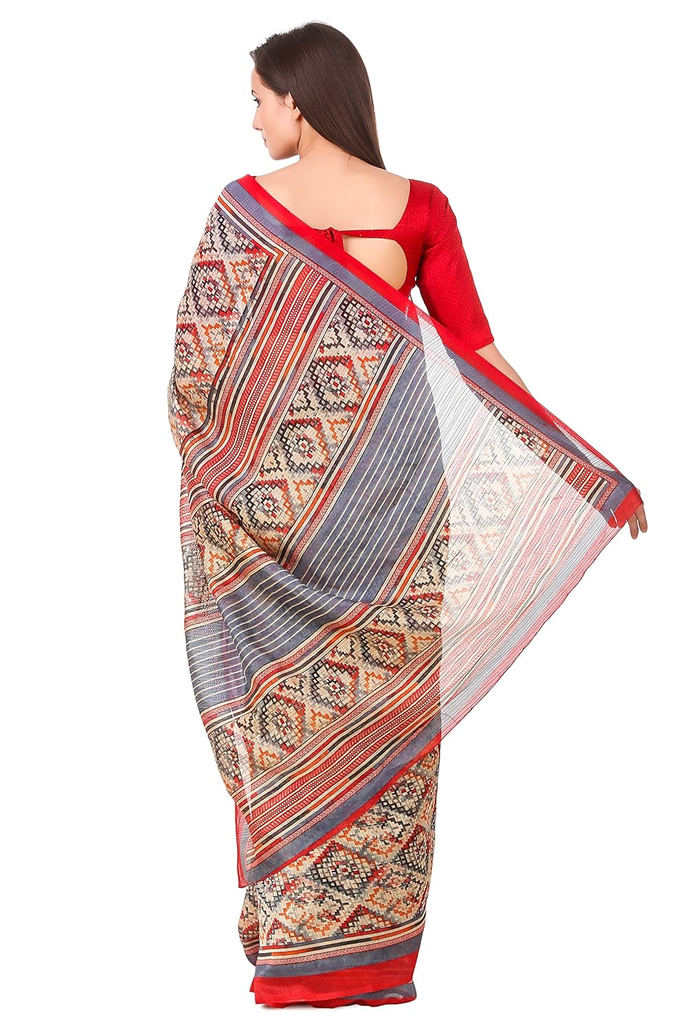 swagg india cotton saree with blouse piece