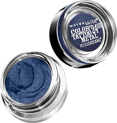 Maybelline Color Tattoo Metal Eyeshadow Electric Blue 24 Hr Cream Gel 0.14oz