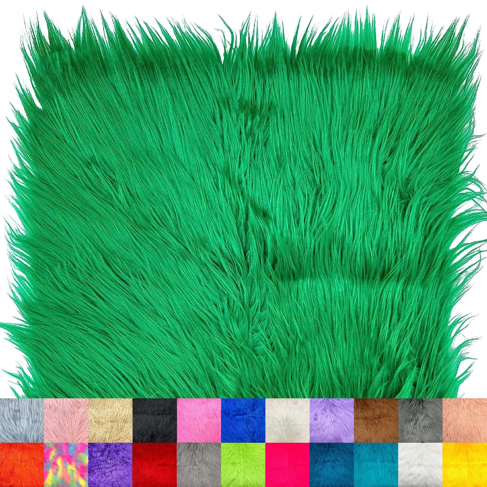 Ice Fabrics Faux Fur Fabric Squares - 10x10 Inches
