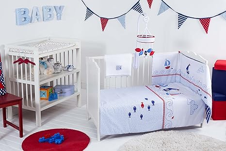 red kite ship ahoy travel cot