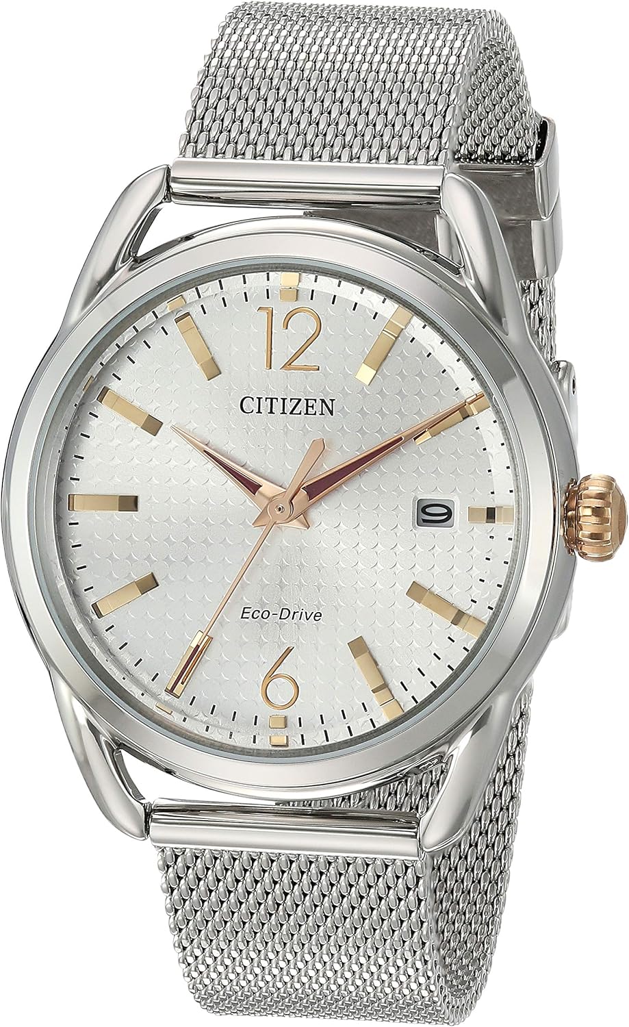 Citizen FE608151A Women's Analog Quartz Stainless Steel Silver Mesh Smart Watch Amazon.co.uk