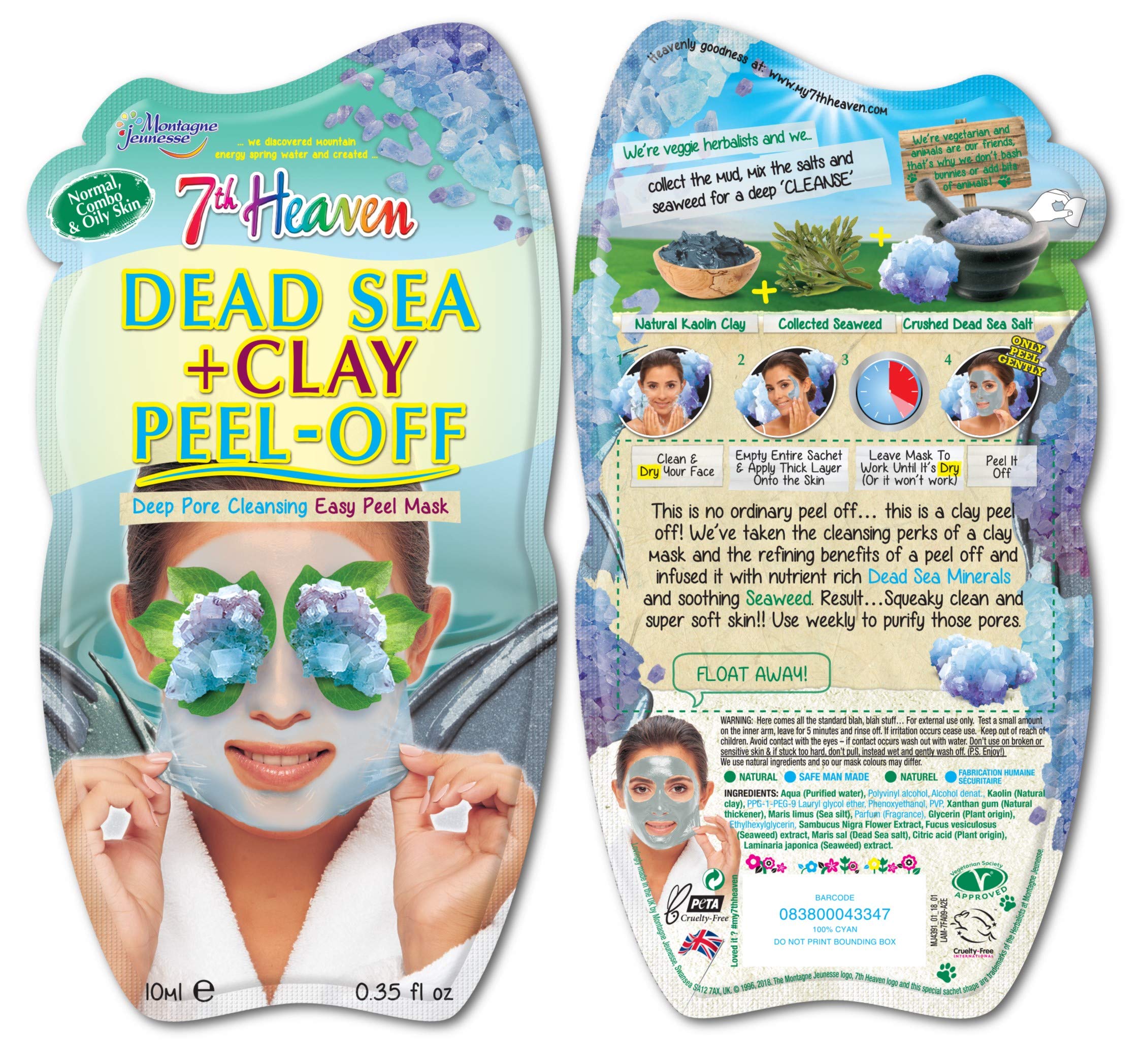 7th Heaven Hydrating Face Mask Pack with Dead Sea Clay, Blemish Clay