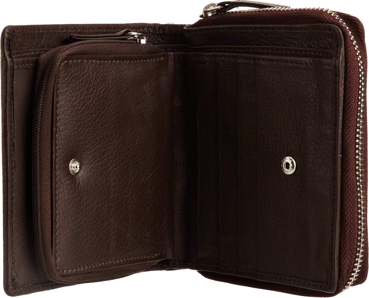 Hydestyle Women's Pratico Nappa Leather Trifold Wallet - Image 5