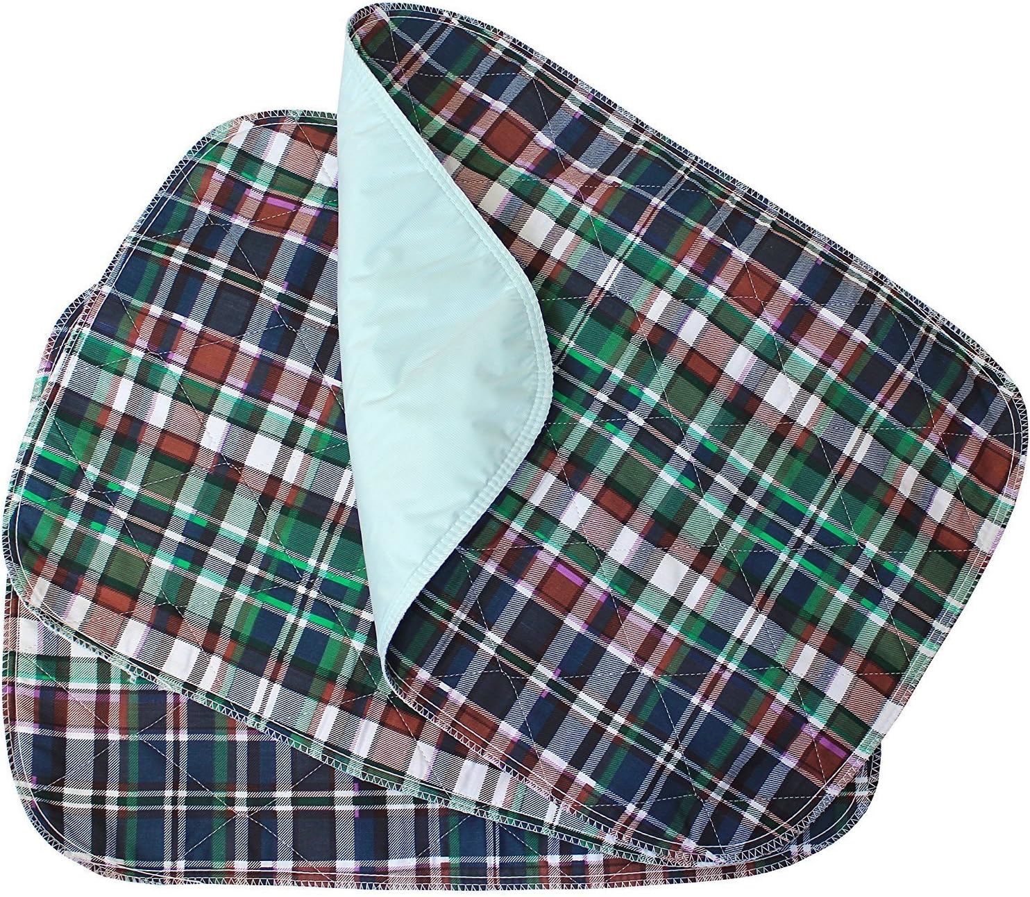 3 Pack - Plaid Small Washable Chair Pad Bed Pad/Small Reusable Incontinence Chair Underpad 18x24 - Perfect for Children and Adults Incontinence Protection: Health & Personal Care